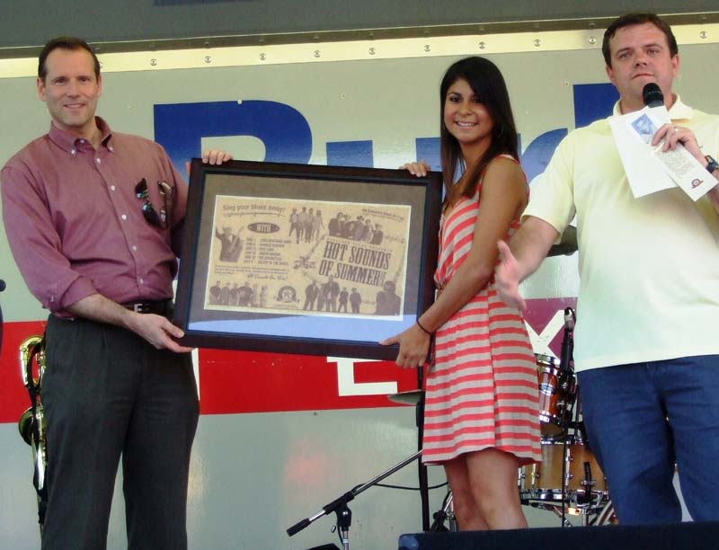 photo of City Manager, Mayor and Chamber of Commerce representative.